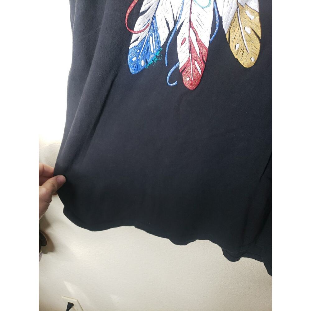 Vintage Montana Shirt Native American Feather Sparkle Western XL LONGSLEEVE - Picture 7 of 9